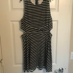 Brand New Xhilaration Large Black Stripped dress